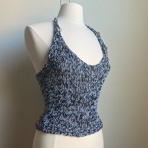 Boutique Knit Halter with Beaded Detail (NWT)